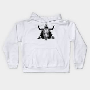 Cow Skull. Wild Spirit Kids Hoodie